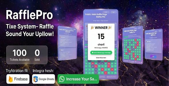 Computerised Raffle System RaffleFlow - Secure Serverless Giveaway System - Nulled