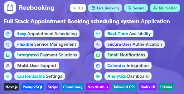 Reebooking - Spa Saloon Service Appointment Booking scheduling system Software  Solution