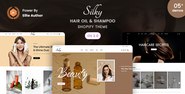 Silky - Hair Oil Shampoo store Shopify 2.0 Theme