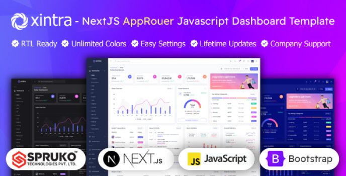 Xintra - AppRouter Javascript React Bootstrap Nextjs Admin Dashboard ...