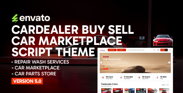 CarDealer – Buy Sell Car Marketplace Script Theme