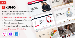 Kumo – Angular Multipurpose Fashion  eCommerce Template