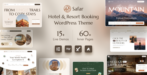Safar – Hotel  Resort Booking WordPress Theme
