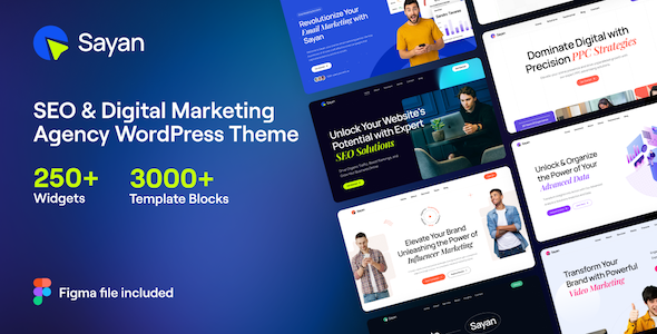 Sayan - SEO Digital Marketing Agency WordPress Theme