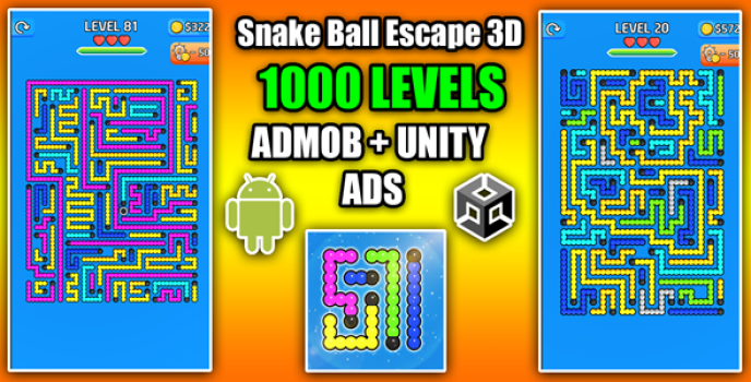 Snake Ball Arrow Escape 3D Game Unity Source Code - Nulled