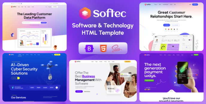 Softec - Software Technology HTML Template - Nulled