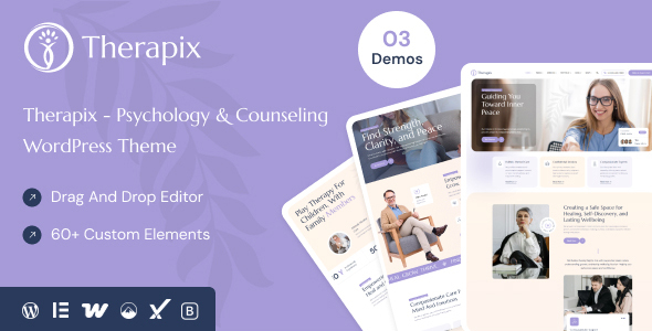 Therapix – Psychology  Counselling WordPress Theme