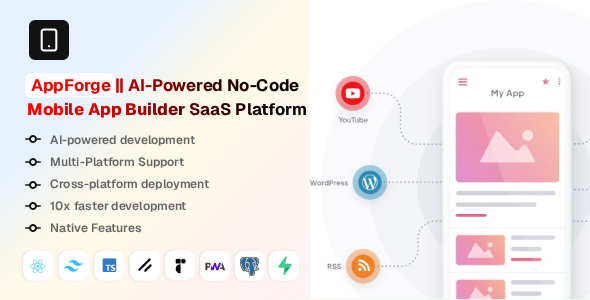 AppForge – AI-Powered No-Code Mobile App Builder SaaS Platform