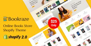 Bookraze – Online Books Store Shopify 2.0 Responsive Theme