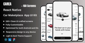 Carea – Car Marketplace React Native Expo App Ui Kit