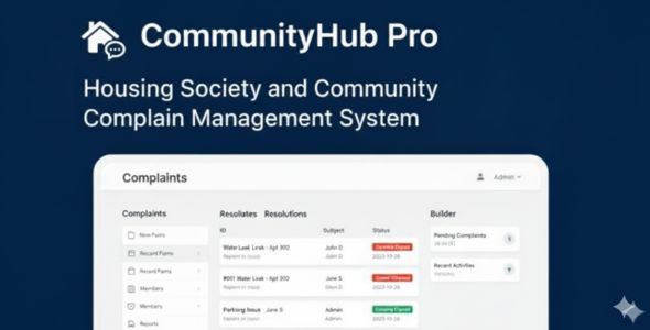 CommunityHub Pro - Housing Society / Residential Community - Issue Reporting  Management Platform
