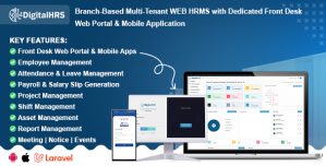 Digital HRS – Branch-Based Multi-Tenant WEB HRMS with Dedicated Front Desk Web Portal  Mobile App