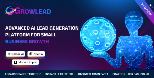 GrowLead – Smart AI Lead Generation  Business Growth SaaS Platform (MERN Stack)