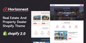 Horizonest – Real Estate Property Shopify 2.0 Responsive Theme