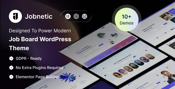 Jobnetic – Job Board  Career Portal WordPress Theme
