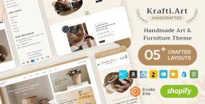 KraftiArt – Furniture, Art  Crafts Shopify Theme