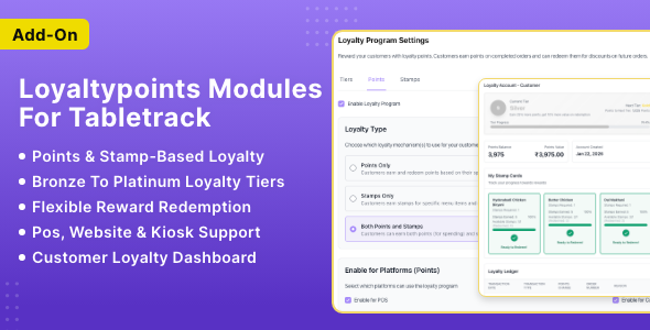 Loyalty Module for TableTrack