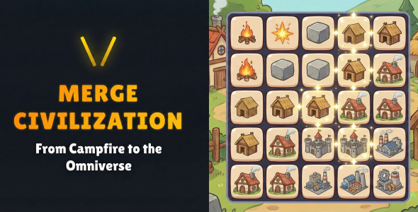 Merge Civilization: Empire Builder Puzzle | HTML5 Game
