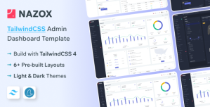 Nazox – Tailwind CSS Admin Dashboard Template