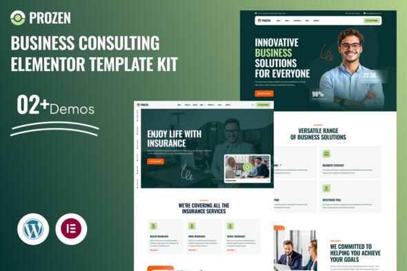 Prozen – Business Consulting Elementor Template Kit
