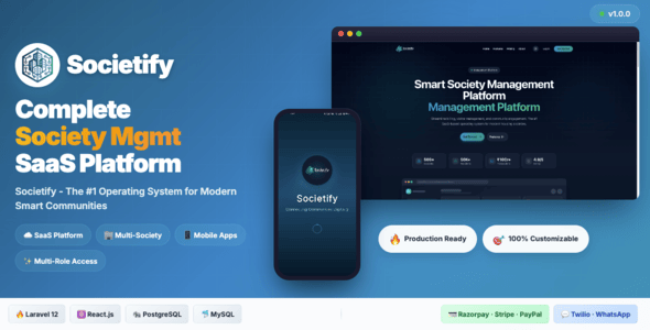 Societify SaaS – The #1 Operating System for Modern Smart Communities