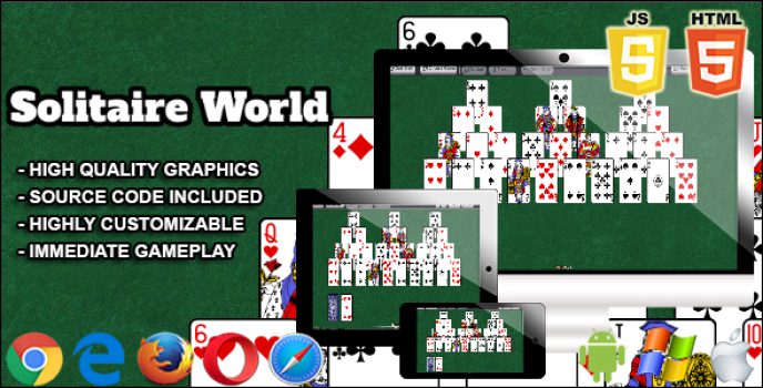 Solitaire World Html5 Card Game - Nulled
