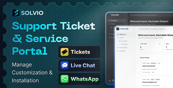 Solvio – Autonomous AI support agent with RAG, live chat, and ticket automation
