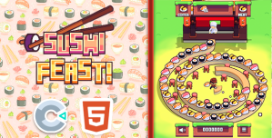 Sushi Feast – Construct 3 – HTML5 Game + Source Code
