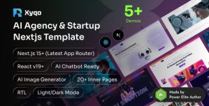 Xyqo – AI Agency  Startup React Next.js Template