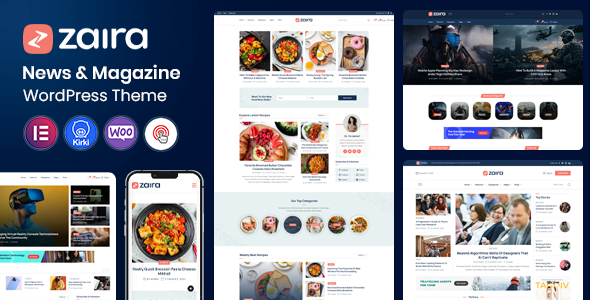 Zaira - Newspaper Magazine WordPress Theme