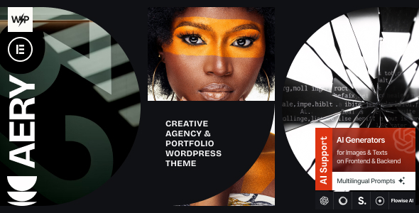 Aery – Creative Agency  Portfolio WordPress Theme