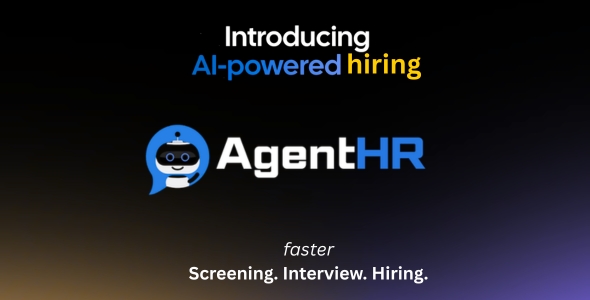 AgentHR – AI-Powered Recruitment  HR SaaS for Screening, Interviews  Hiring