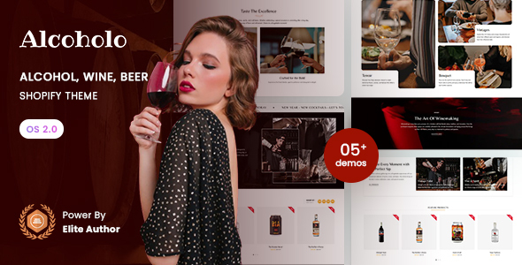 Alcoholo - Wines  Beers Store Shopify 2.0 Theme