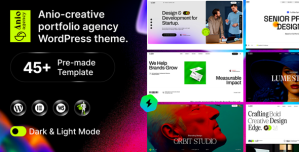 Anio – Creative Agency  Portfolio WordPress Theme