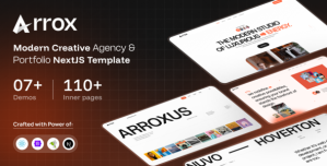 Arrox – Modern Creative Agency  Portfolio NextJS Template