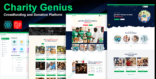 Charity Genius - Dynamic Crowdfunding Platform with Multiple Payment Gateway