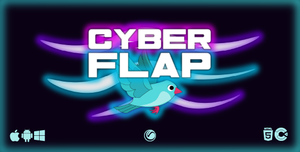 Cyber Flap – HTML5 Game Template
