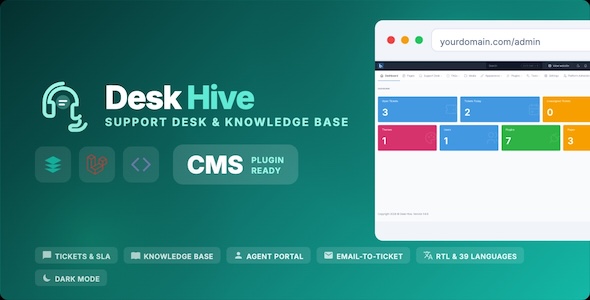 DeskHive – Laravel Support Ticket Knowledge Base System