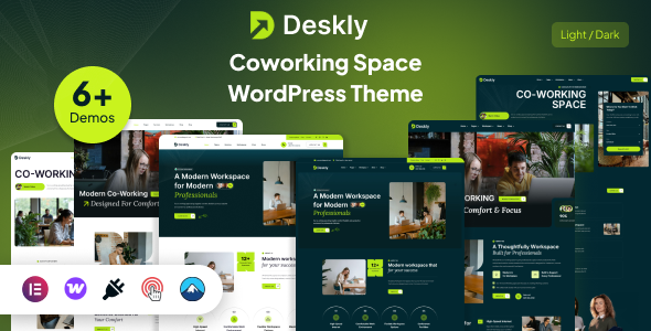Deskly – Coworking Space WordPress Theme