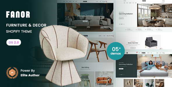 Fanor - Furniture  Decor Shopify 2.0 Theme