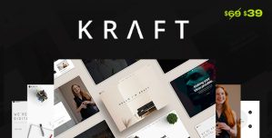 Kraft – Minimalist Agency  Portfolio WordPress Theme