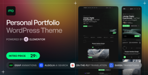 Monogram – Personal Portfolio WordPress Theme