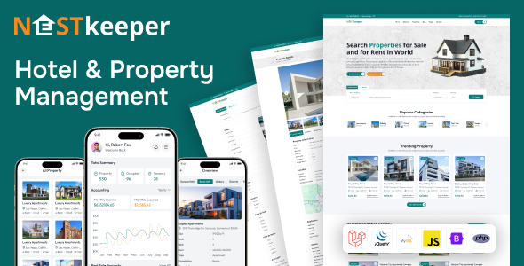 NestKeeper - Hotel  Property Management System with Multiple Payment Gateway Addon