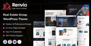 Renvia – Real Estate Group WordPress Theme