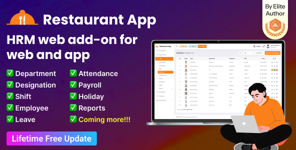 Restaurant App HRM Add-on