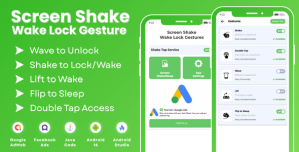 Screen Shake Wake Lock Gesture with AdMob Meta Ads Android