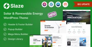 Slaze – Solar Panel  Solar Energy Theme