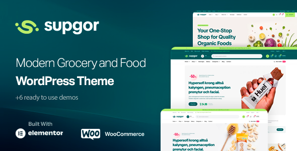 Supgor – Grocery Store and Food WordPress Theme