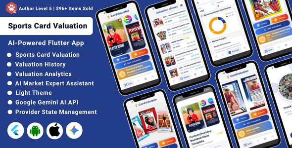 AI-Powered Sports Card Valuation Flutter App | Value Scanner  Identifier