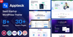 Appteck – SaaS Startup WordPress